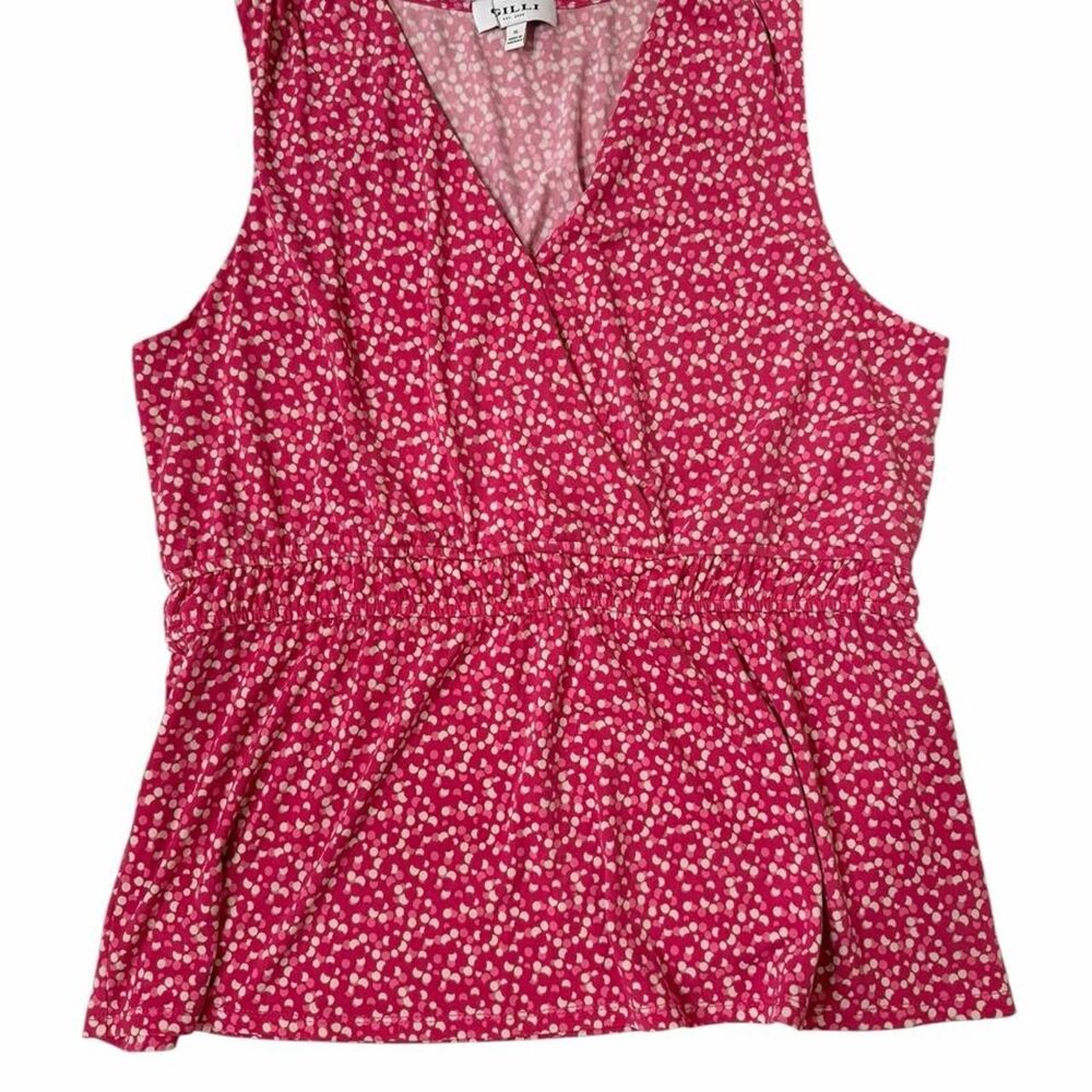 Gilli pink with white speckles blouse